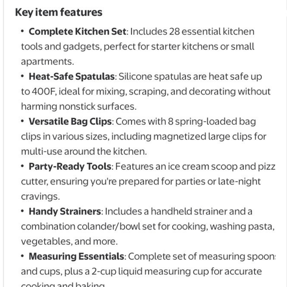 NIB Kitchen Gadget Set In Turquoise - Picture 10 of 11